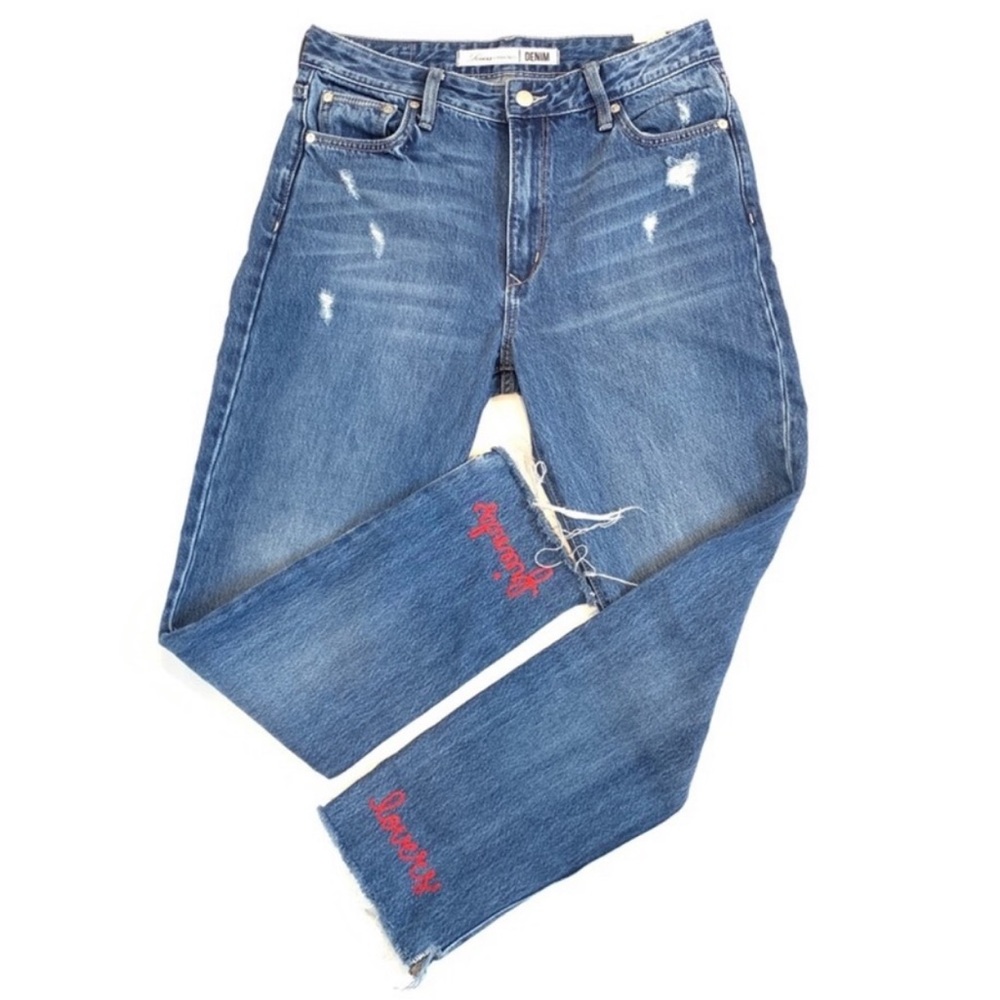 Lovers + Friends Embroidered Jeans